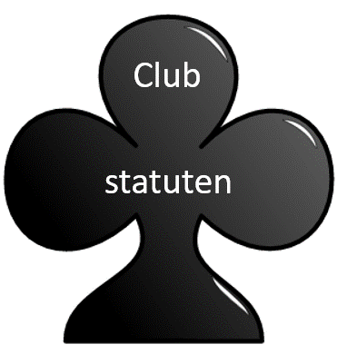 Label klaver voor de clubstatuten